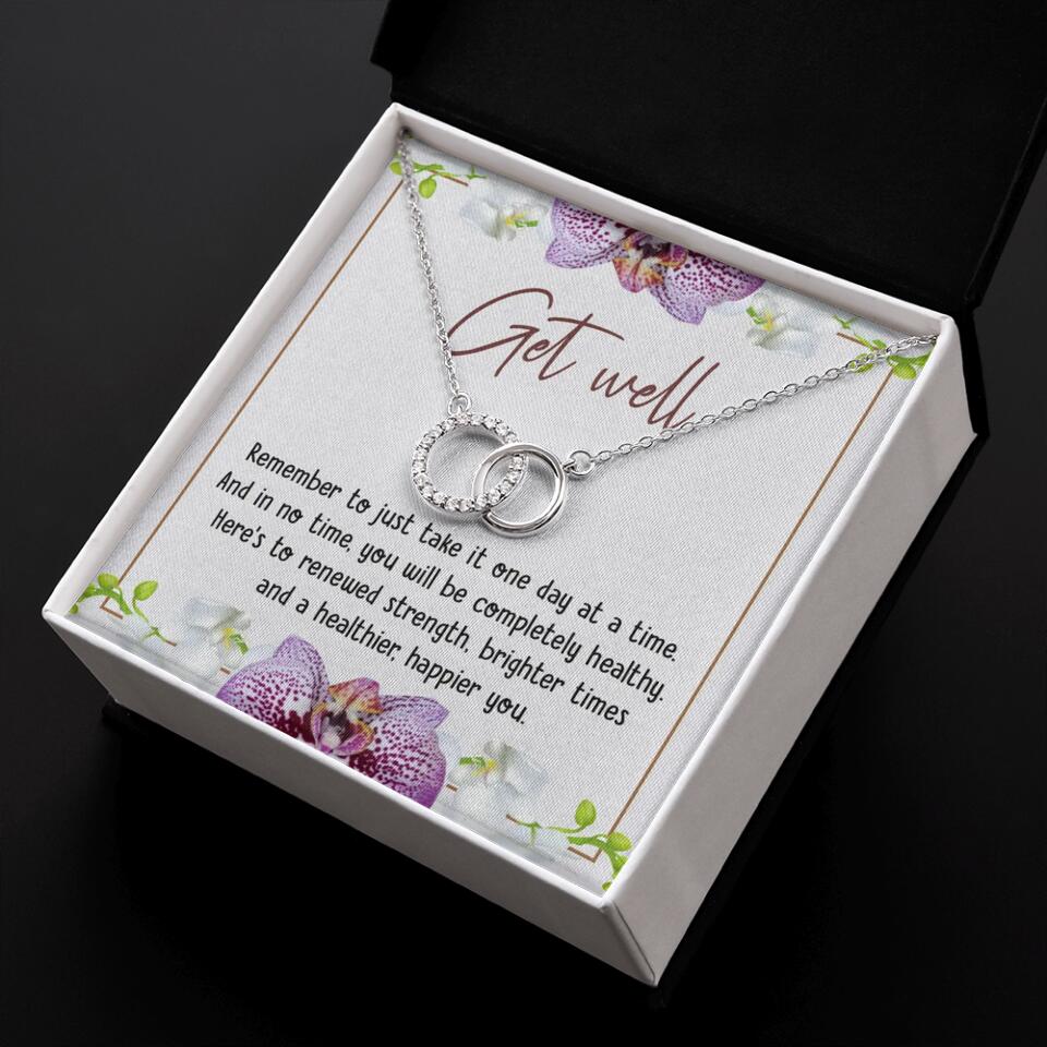Get Well, Remember To Just Take It One Day At A Time - Love Knot Necklaces - Get Well Surgery Gift