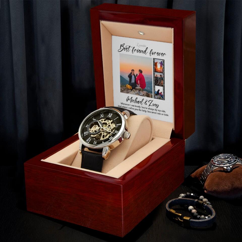 Best Friend Forever, You're Always By My Side - Personalized Watch - Gift for Guy Friends