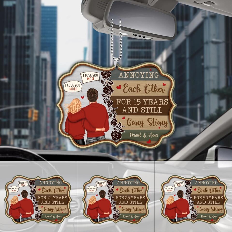 Personalized Valentine Gifts - Annoying Each Other For Many Years Custom Car Ornament Christmas Gift For Couples