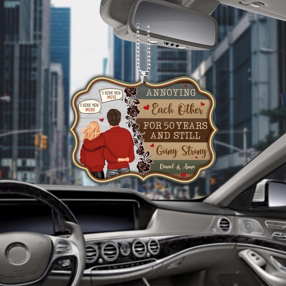 Personalized Valentine Gifts - Annoying Each Other For Many Years Custom Car Ornament Christmas Gift For Couples