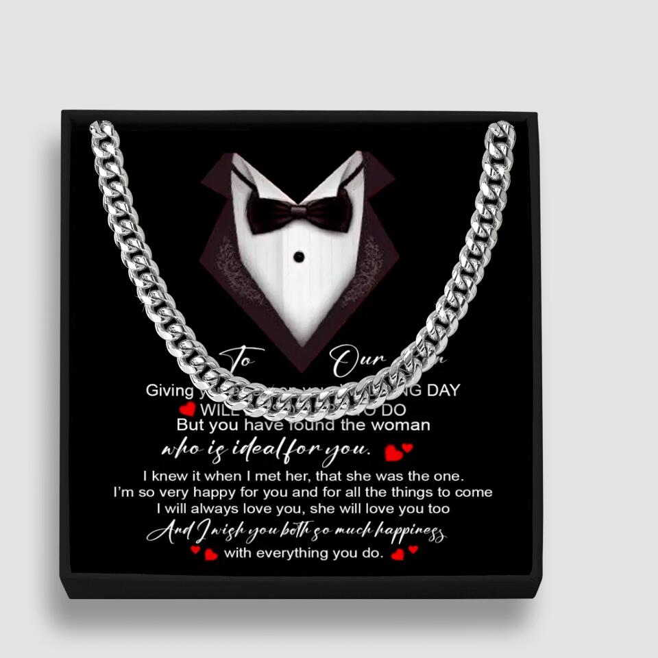 To Our Son On Your Wedding Day - Luxury Men's Watch - Wedding Gift For Son