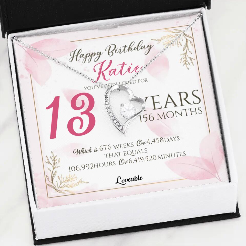 You've Been Loved For Years Personalized Necklaces Birthday Gift For Daughter