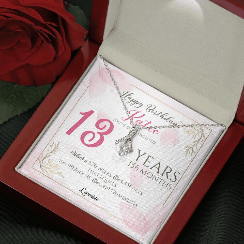 You've Been Loved For Years Personalized Necklaces Birthday Gift For Daughter