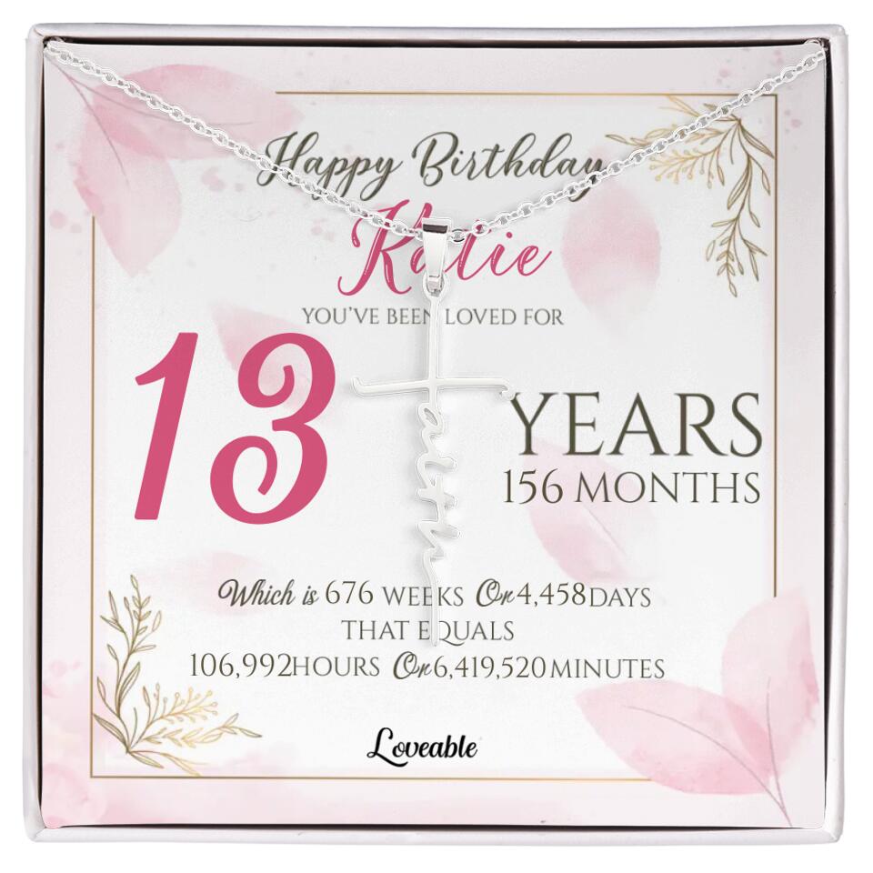 You've Been Loved For Years Personalized Necklaces Birthday Gift For Daughter