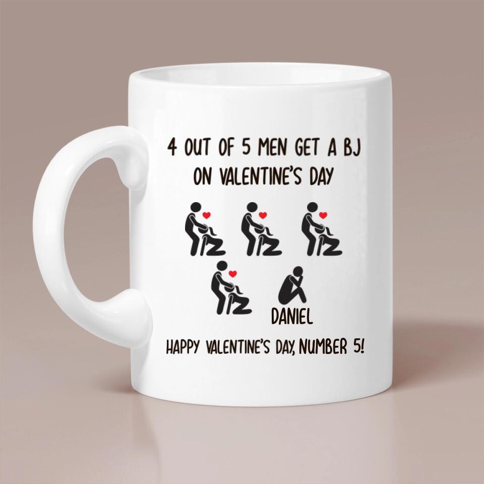 Personalized Valentine Gifts - Sexy Dirty Naughty Joke - Personalized White Mug - Funny Valentine Gift for Her Him