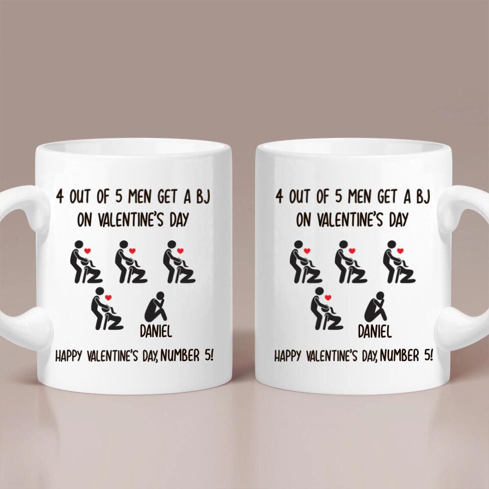 Personalized Valentine Gifts - Sexy Dirty Naughty Joke - Personalized White Mug - Funny Valentine Gift for Her Him