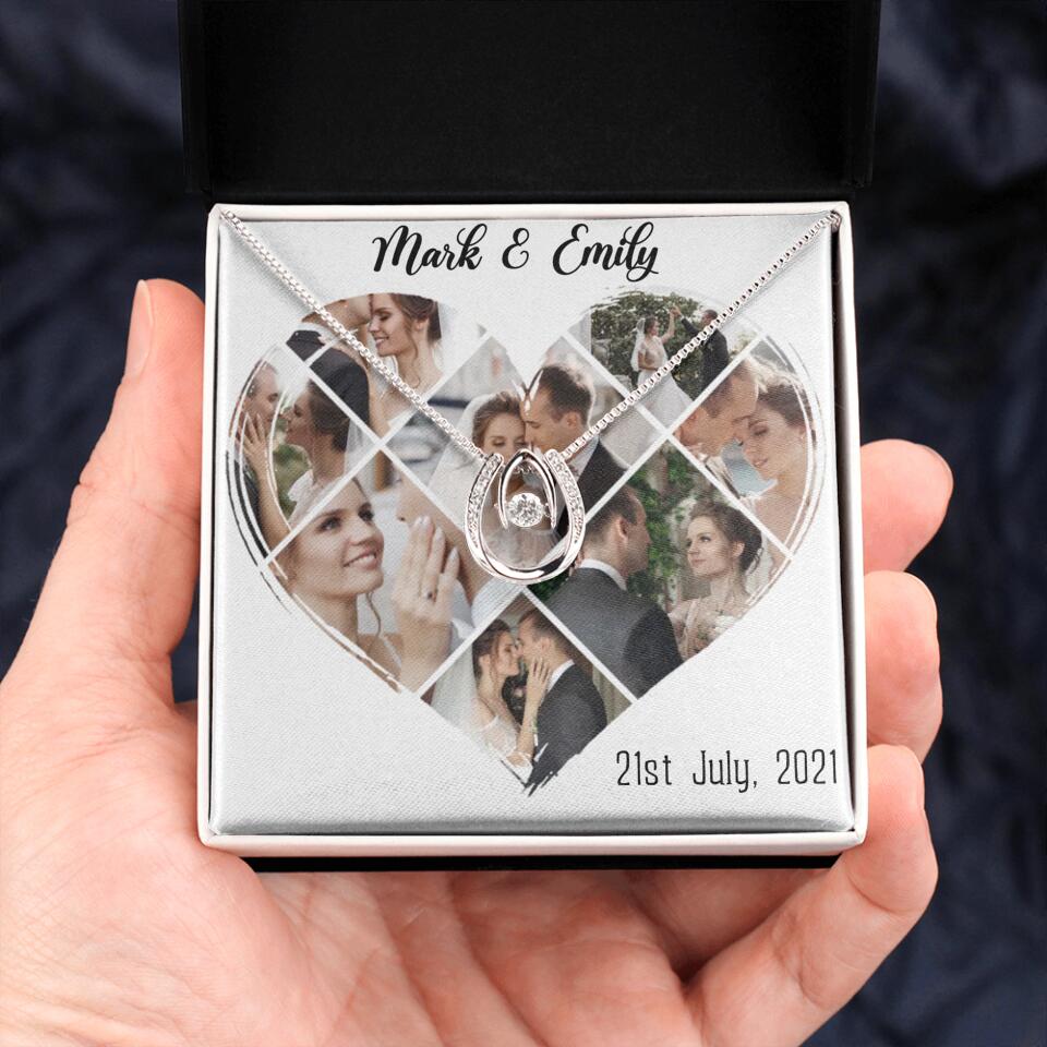 Custom Photo Heart Shape Personalized Necklace Jewelry