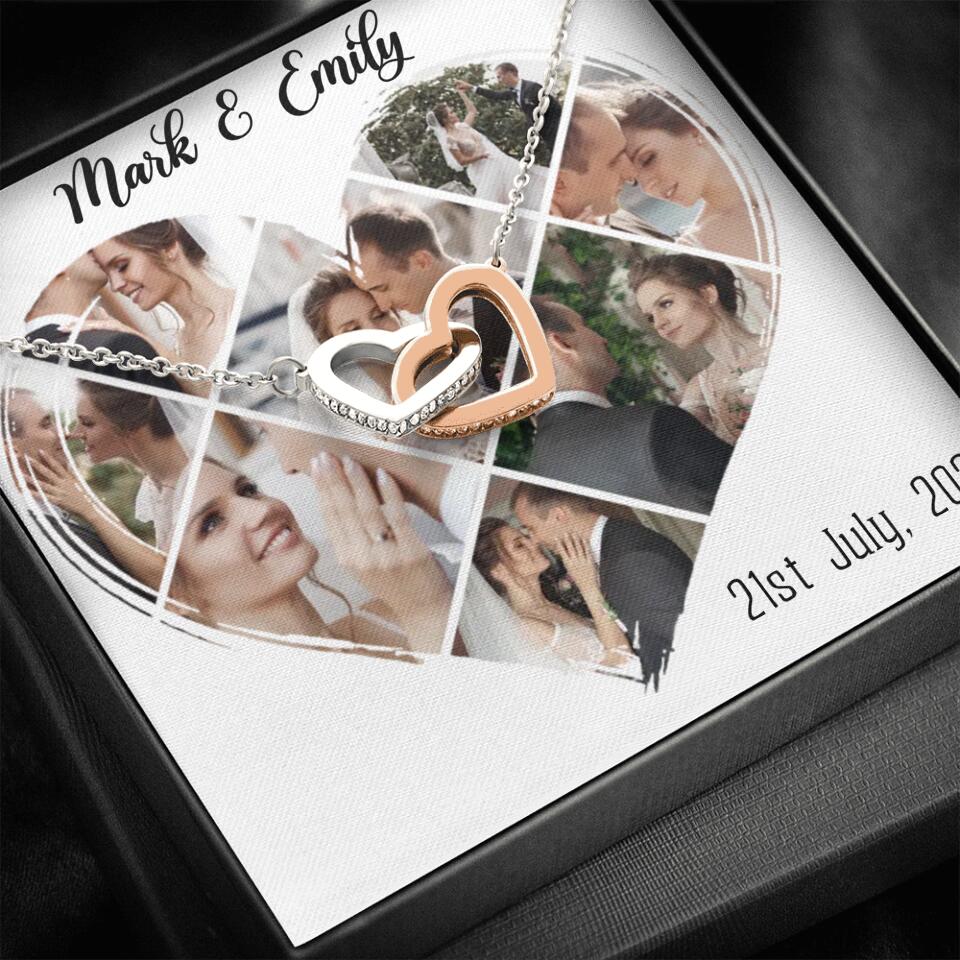 Custom Photo Heart Shape Personalized Necklace Jewelry