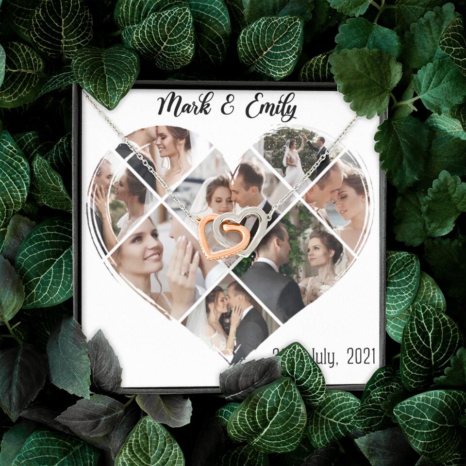 Custom Photo Heart Shape Personalized Necklace Jewelry