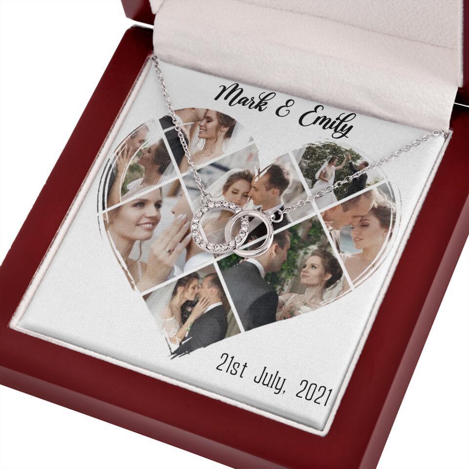 Custom Photo Heart Shape Personalized Necklace Jewelry