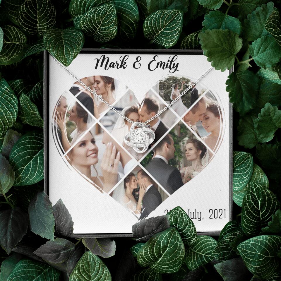 Custom Photo Heart Shape Personalized Necklace Jewelry