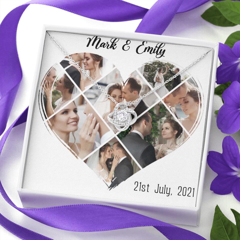 Custom Photo Heart Shape Personalized Necklace Jewelry