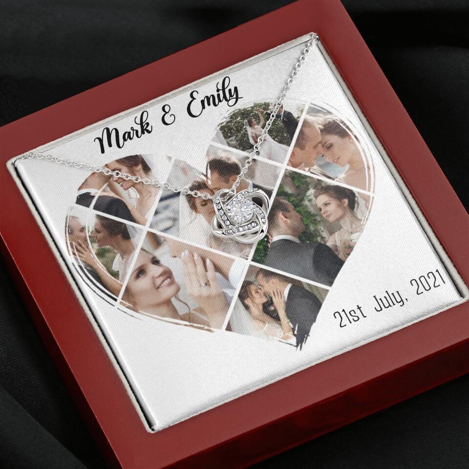 Custom Photo Heart Shape Personalized Necklace Jewelry