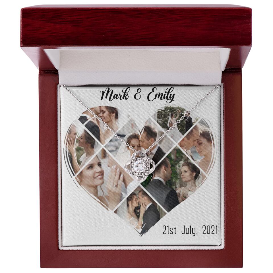 Custom Photo Heart Shape Personalized Necklace Jewelry