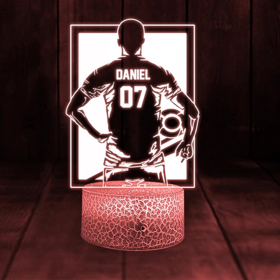 Football Player - Baseball Player - Personalized 3D Led Light
