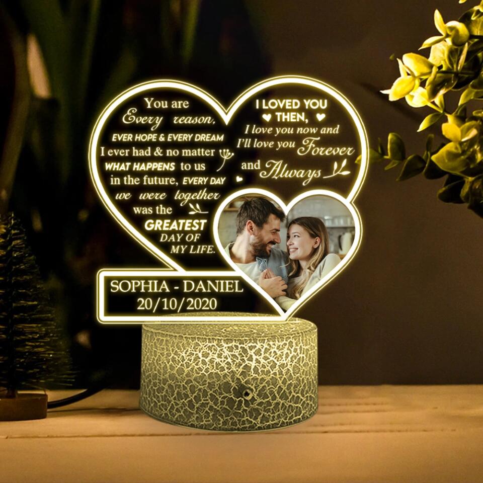 You Are Every Reason Every Hope Every Dream - Personalized 3D LED Light With Remote Color Control - Best Gift For Him Her Couple - 301IHPNPLL173