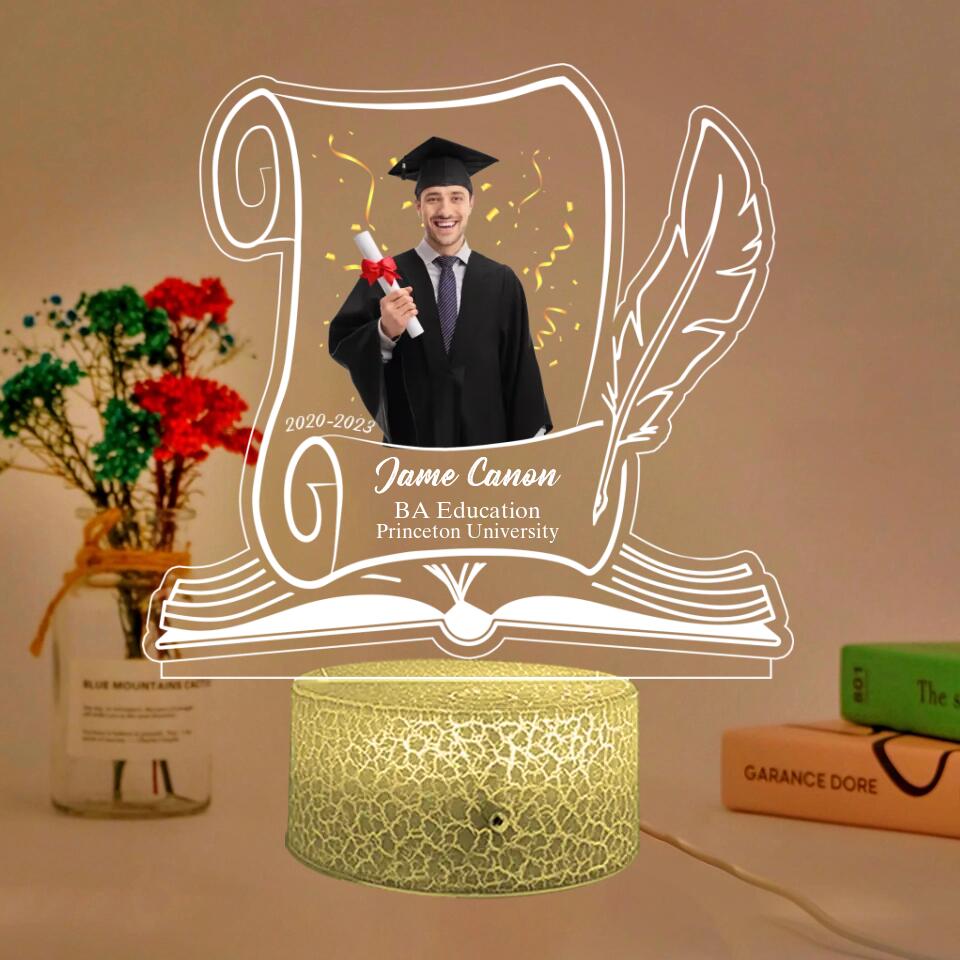 Graduation Celebration Personalized 3D LED Light