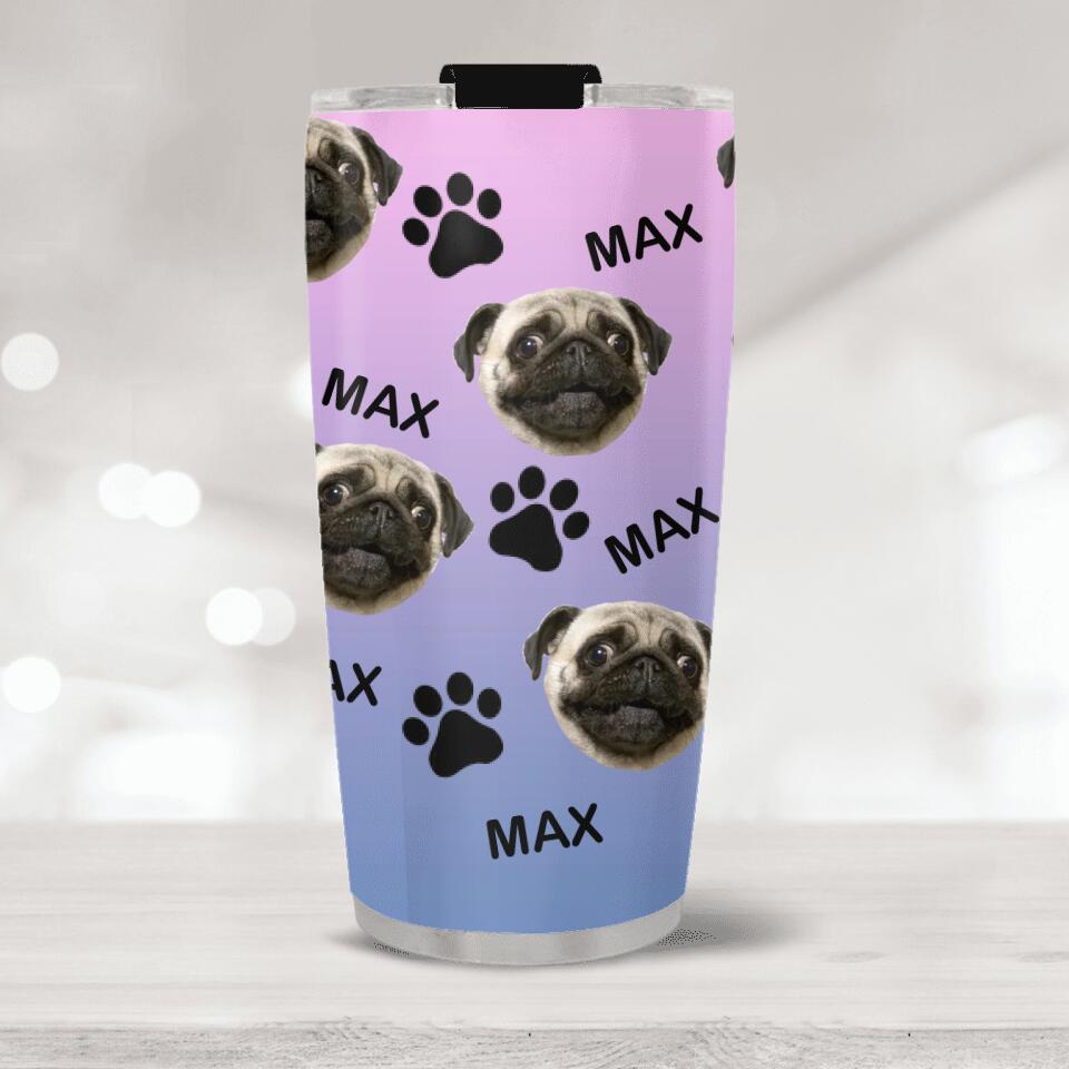 Personalized Pet Names & Photos - Personalized Tumbler - Birthday Gift for Mom, Dad - Mother's Day/Father's Day Gift