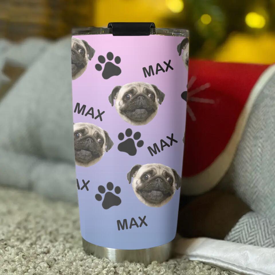 Personalized Pet Names & Photos - Personalized Tumbler - Birthday Gift for Mom, Dad - Mother's Day/Father's Day Gift