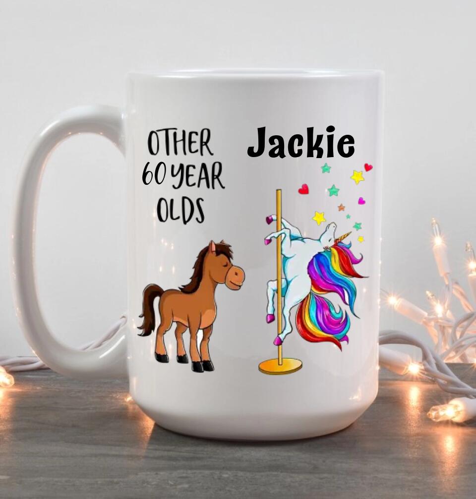 Other 60 Year Olds Sparkle Unicorn Personalized Mug
