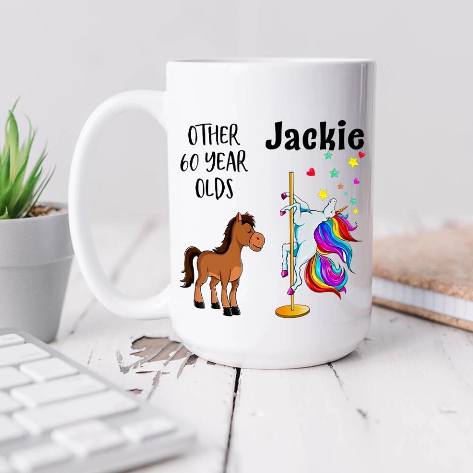 Other 60 Year Olds Sparkle Unicorn Personalized Mug