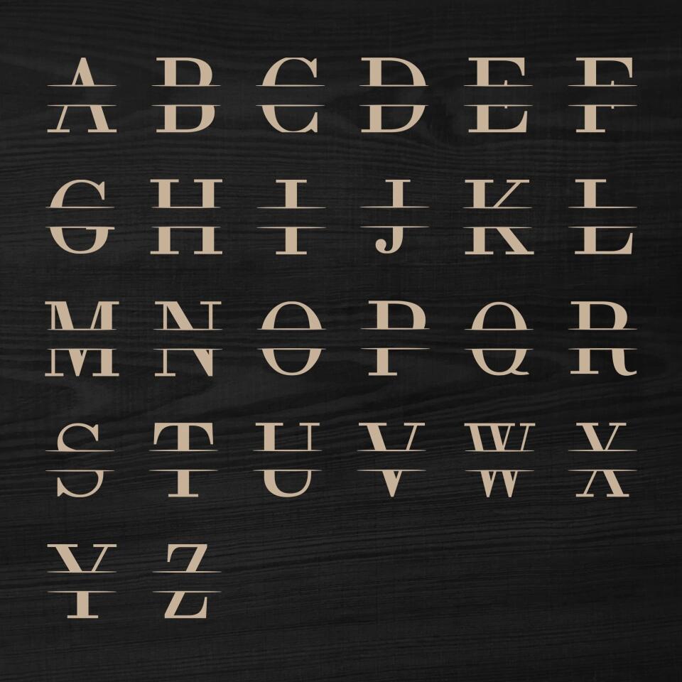 Custom Monogram Letter & Name Wooden Docking Station