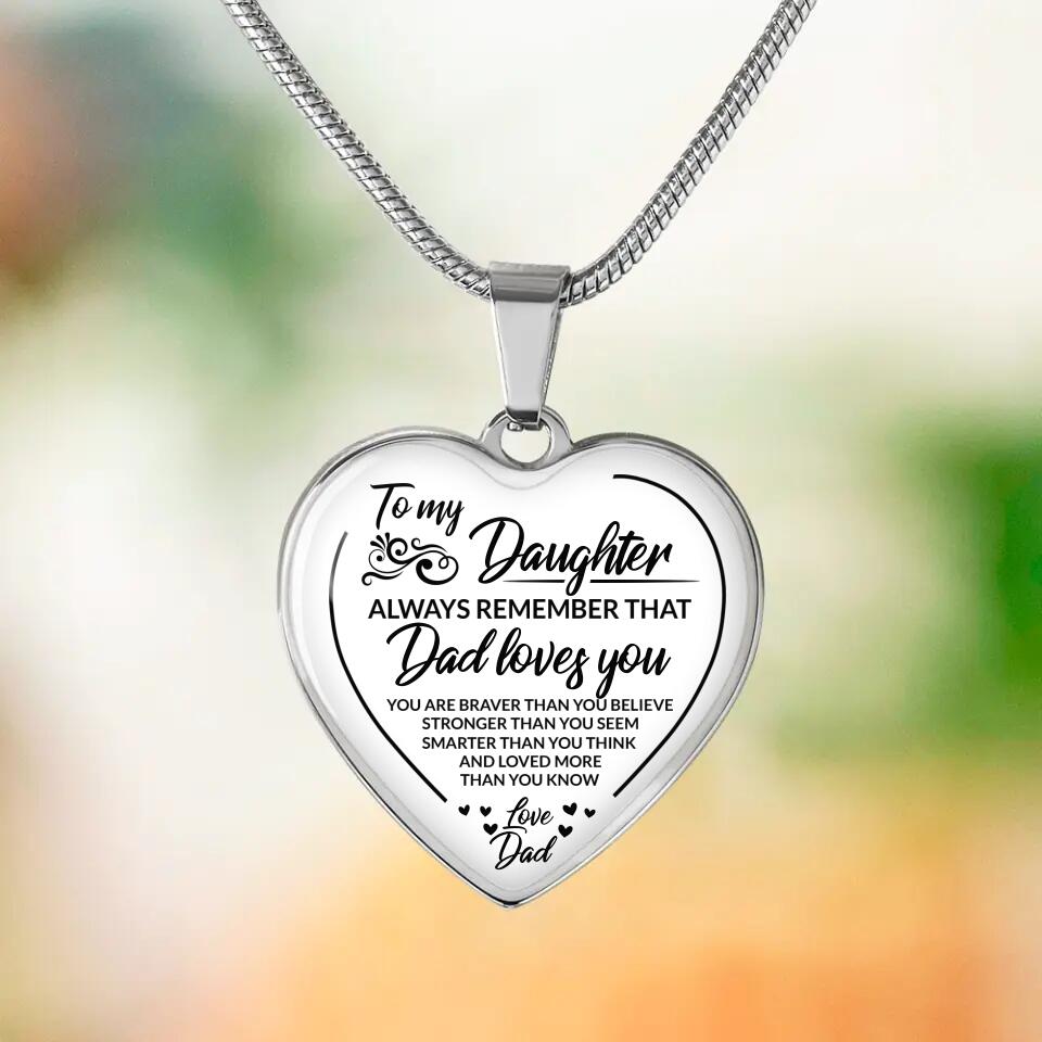You Are Braver Than You Believe Personalized Keychain Necklace