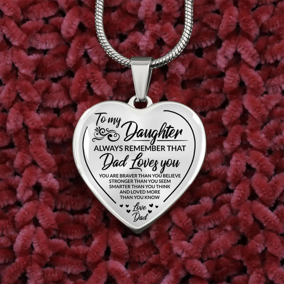 You Are Braver Than You Believe Personalized Keychain Necklace