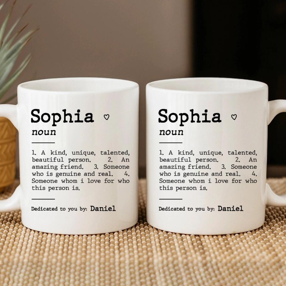 Custom Friend Description White Mug