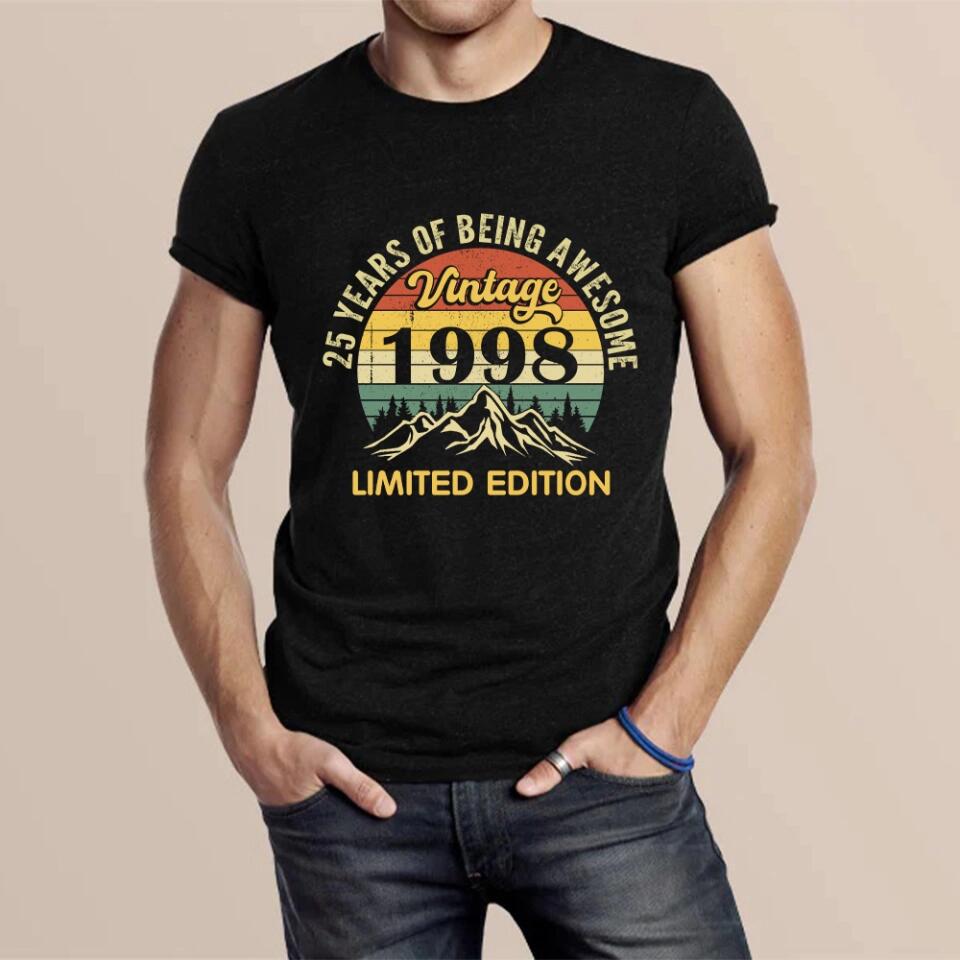 25 Years of Being Awesome Personalized T-shirt