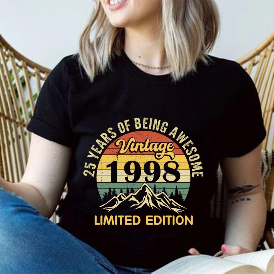 25 Years of Being Awesome Personalized T-shirt