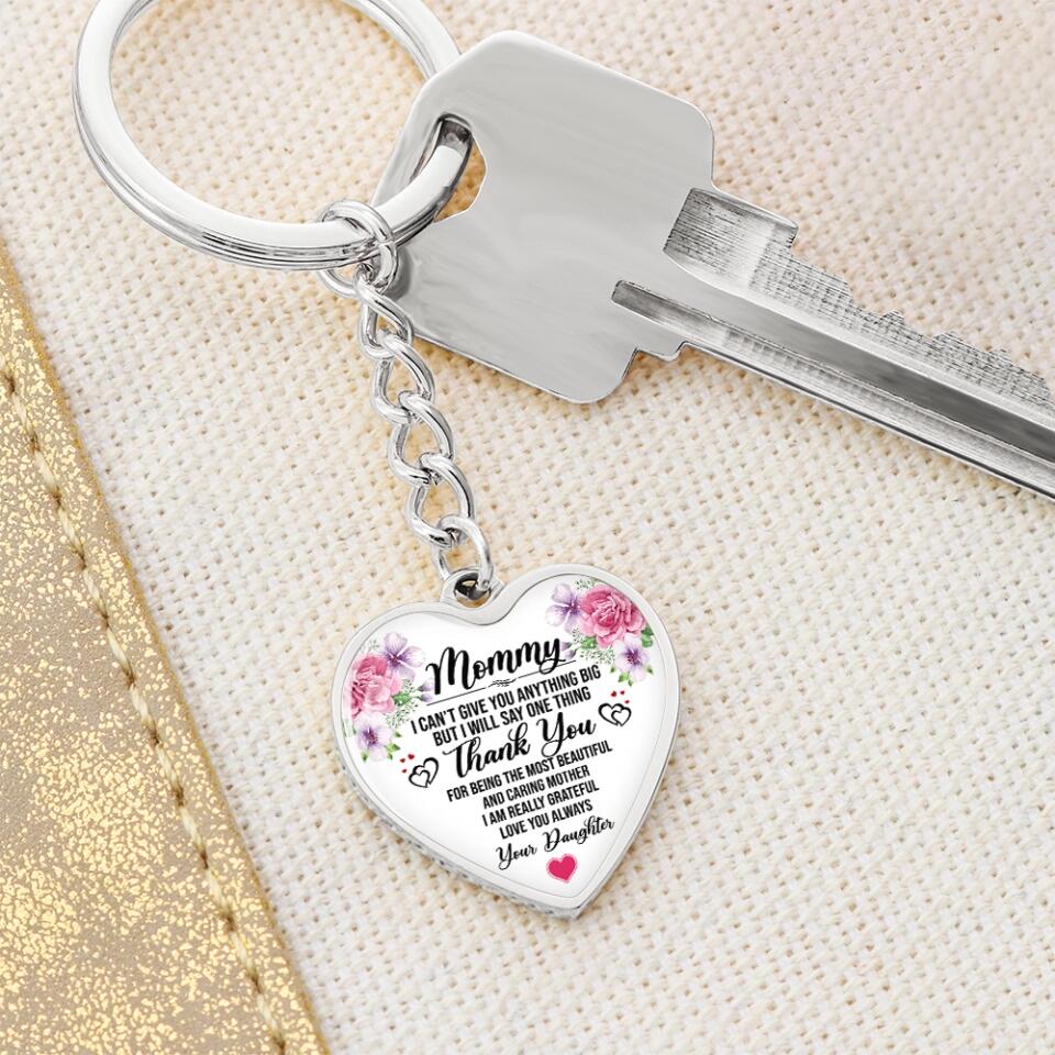 Thank You For Being The Most Beautiful And Caring Mother Personalized Necklace