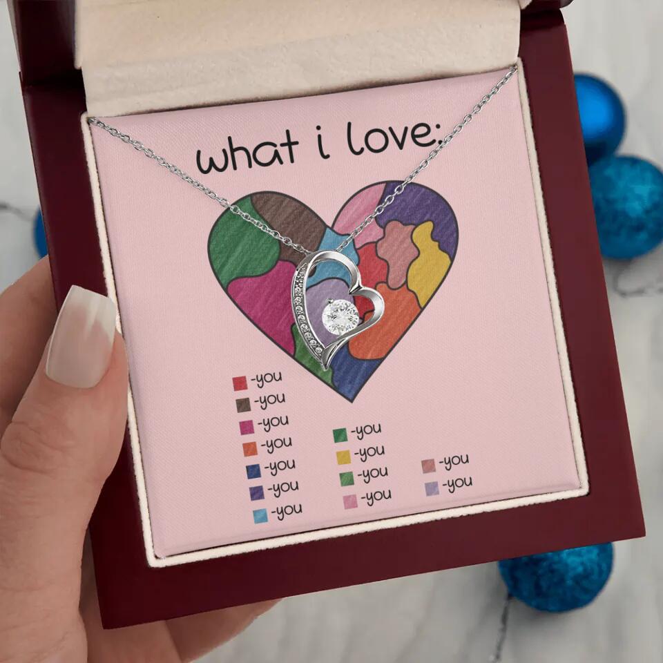 What I Love All I Love Is You Necklace