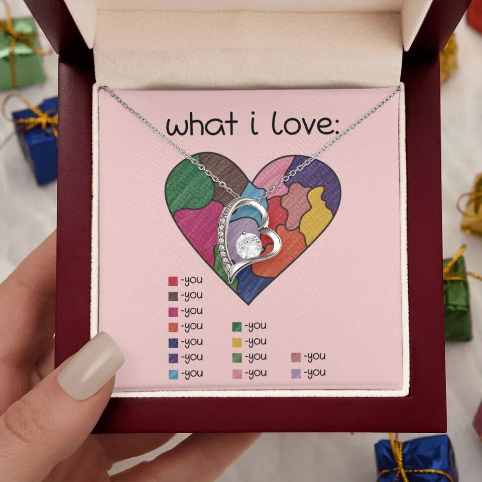 What I Love All I Love Is You Necklace