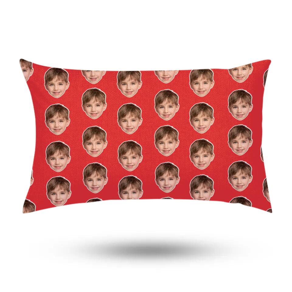 Custom Funny Face - Personalized Upload Photo Pillow - Cute Present for Kid
