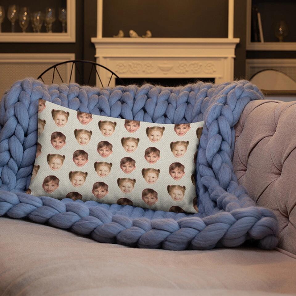 Custom Funny Face - Personalized Upload Photo Pillow - Cute Present for Kid