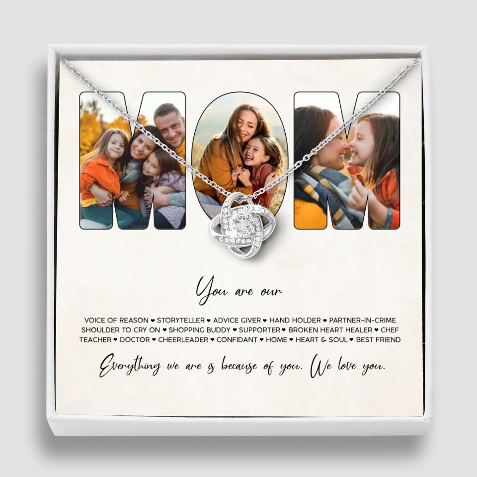 You Are Voice of Reason Storyteller Hand Holder Partner in Crime Personalized Necklace