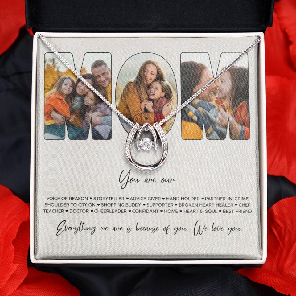 You Are Voice of Reason Storyteller Hand Holder Partner in Crime Personalized Necklace