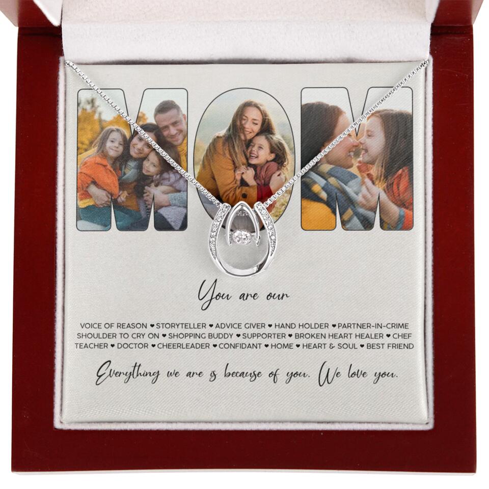 You Are Voice of Reason Storyteller Hand Holder Partner in Crime Personalized Necklace