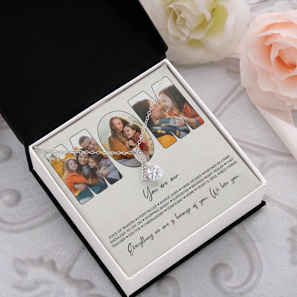 You Are Voice of Reason Storyteller Hand Holder Partner in Crime Personalized Necklace