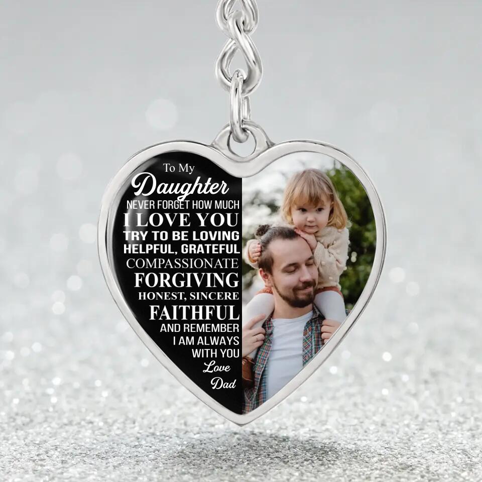 Never Forget How Much I Love You Personalized Necklace