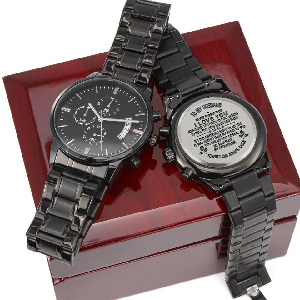 You Are My Soulmate My Best Friend My Everything Personalized Watch