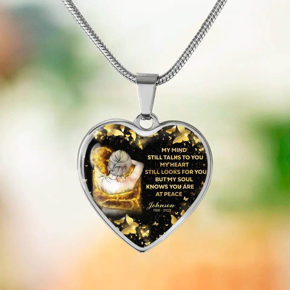 My Soul Knows You Are At Peace Personalized Necklace Memorial Gift For Family