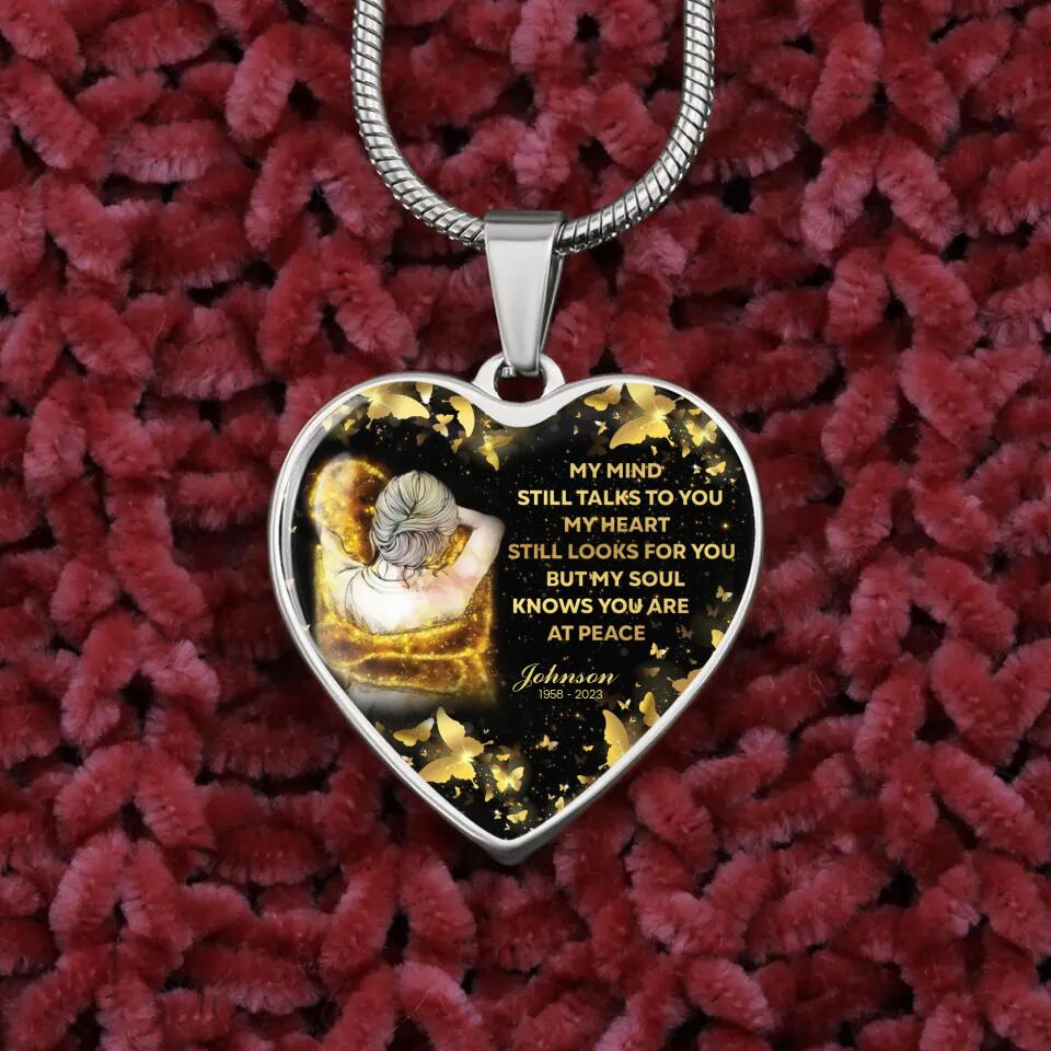 My Soul Knows You Are At Peace Personalized Necklace Memorial Gift For Family