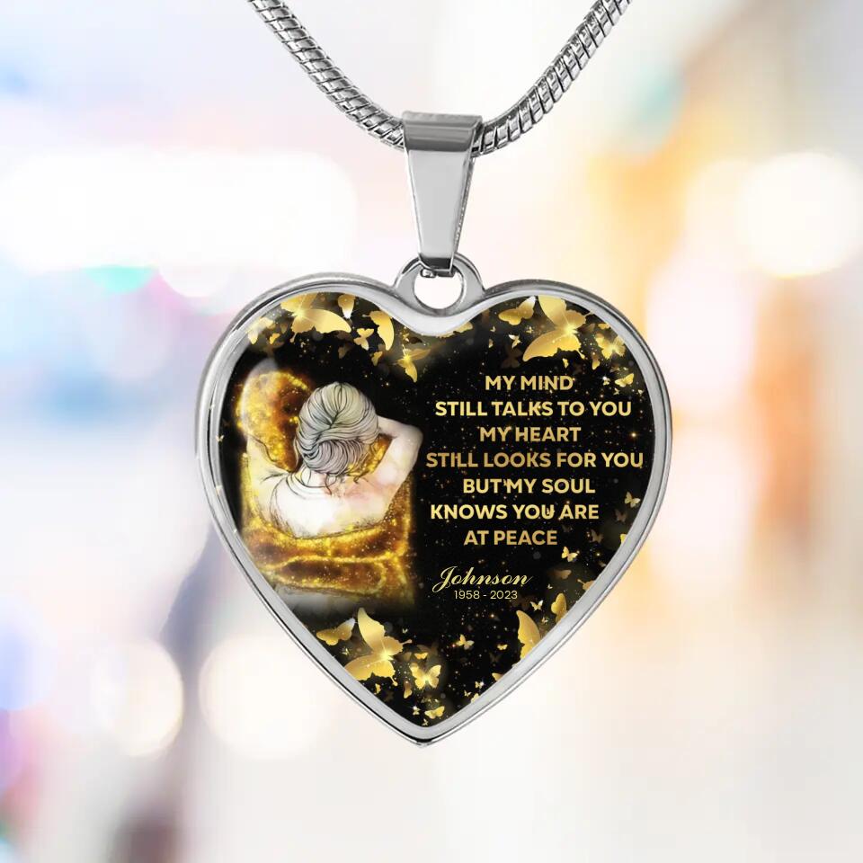 My Soul Knows You Are At Peace Personalized Necklace Memorial Gift For Family