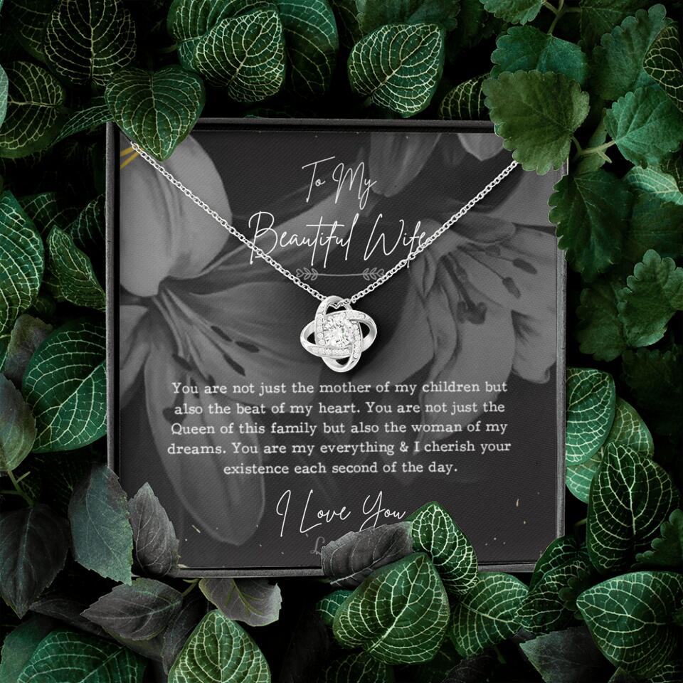 To My Beautiful Wife You Are Not Just The Mother Of My Children, Personalized Necklace for Her, Sweet Gift For Wife