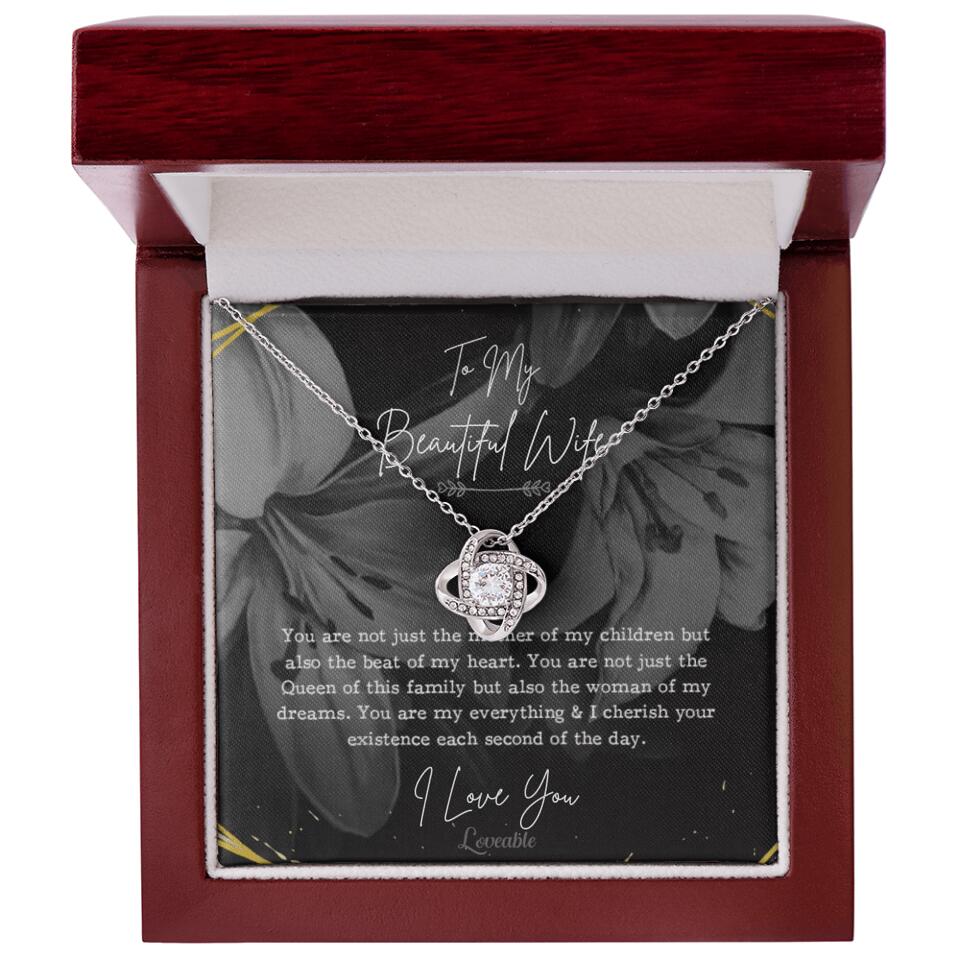 To My Beautiful Wife You Are Not Just The Mother Of My Children, Personalized Necklace for Her, Sweet Gift For Wife