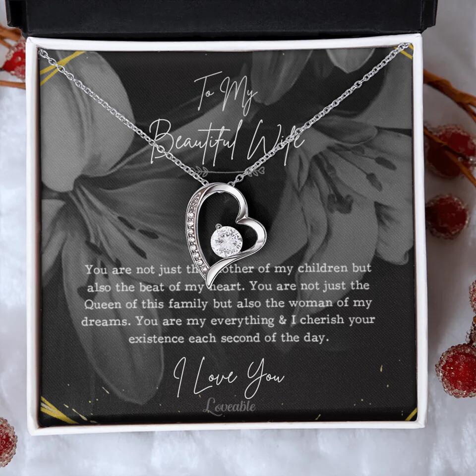 To My Beautiful Wife You Are Not Just The Mother Of My Children, Personalized Necklace for Her, Sweet Gift For Wife