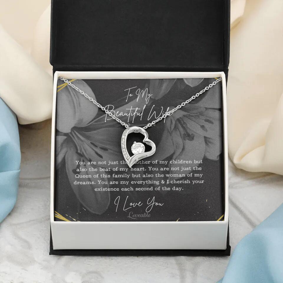 To My Beautiful Wife You Are Not Just The Mother Of My Children, Personalized Necklace for Her, Sweet Gift For Wife