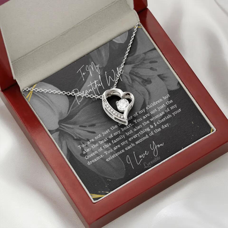 To My Beautiful Wife You Are Not Just The Mother Of My Children, Personalized Necklace for Her, Sweet Gift For Wife